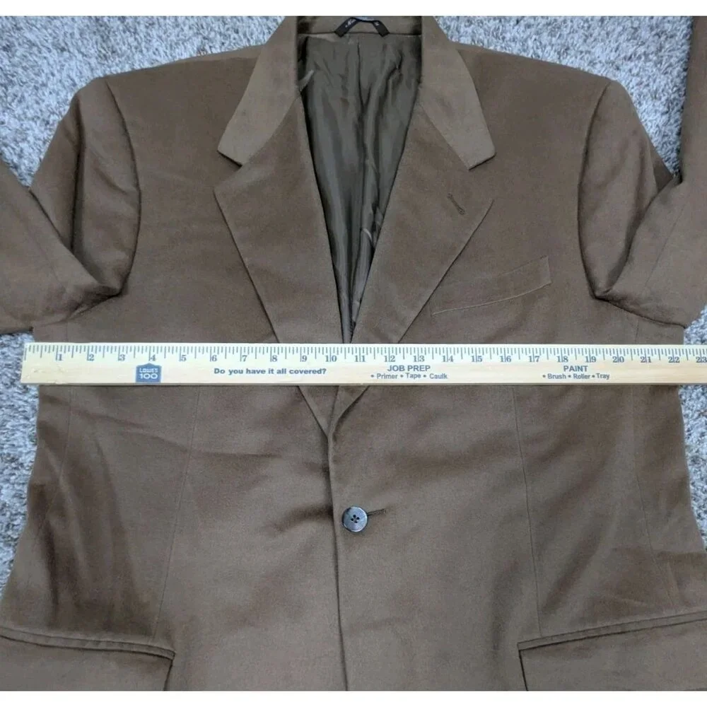 Canali Loro Piana Blazer Jacket Men 54L EU 44L US Beige Wool Cashmere One Button